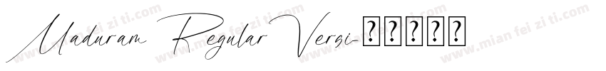 Maduram RegularVersi字体转换